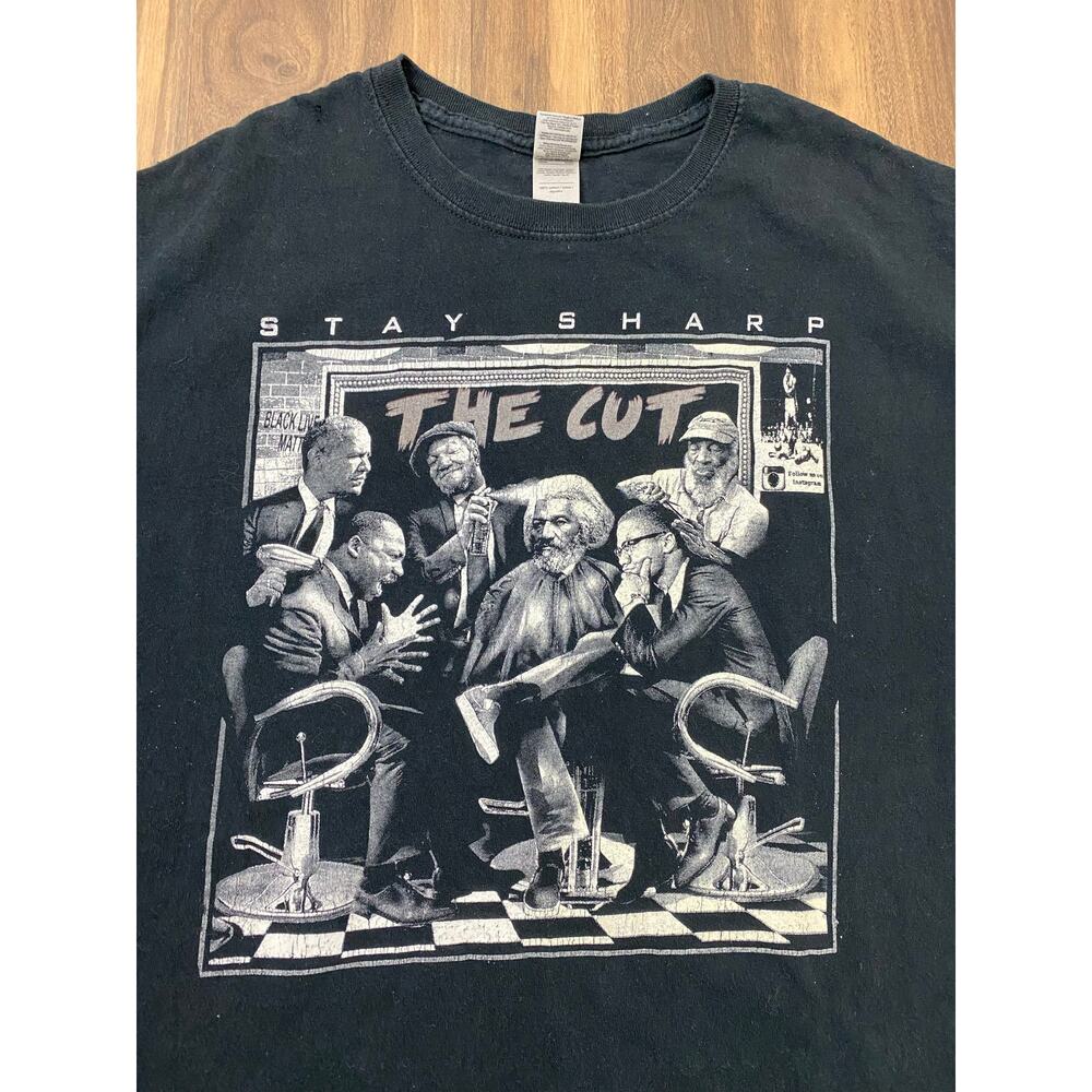 Gildan Stay Sharp The Cut Black Lives Matter history cotton graphic t-shirt, XL